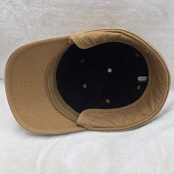 Patagonia Hat Cap Mens M 58cm Fitted Tan Canvas Workwear Outdoor Trail Hike Camp - Picture 5 of 11